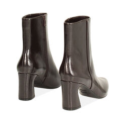 Tronchetti testa di moro lucidi con tacco di 7,3 cm, Scarpe, 264909513EUMORO037, 003 preview