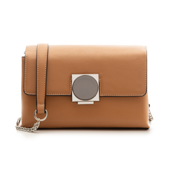 Borsa piccola cuoio in eco-pelle con chiusura metal,