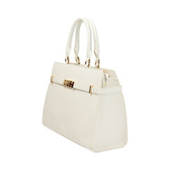 Sac &agrave; main blanc avec d&eacute;tails &eacute;l&eacute;gants, Primadonna, 27D900672EPBIANUNI, 003 preview