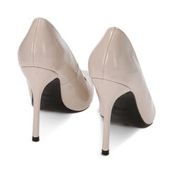 Décolleté panna in naplak, tacco 10,5 cm, Primadonna, 222186102NPPANN035, 003 preview