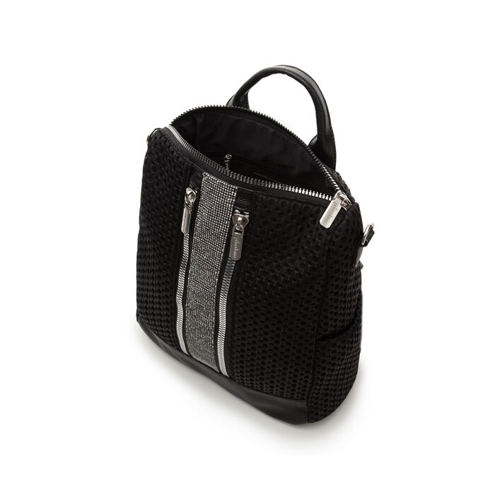 Zaino donna nero in tessuto Primadonna Collection