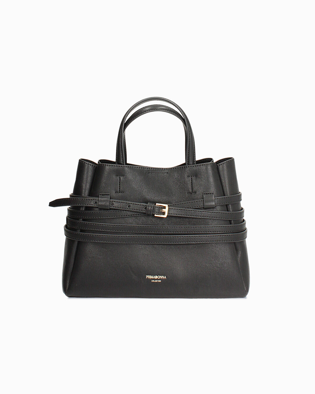 Borsa a mano nera con dettagli eleganti