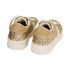 Sneakers oro glitter, Primadonna, 190622312GLOROG035, 003 preview