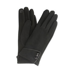 ACCESSORI GUANTI LYCRA NERO, 24B424527LYNEROUNI, 001a