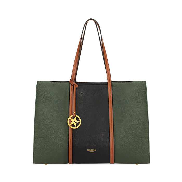 Borsa a spalla verde e nera, Primadonna, 265700556EPVERDUNI