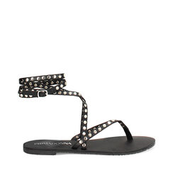 CALZATURA SANDALI BASSI SINTETICO BORCHI, Primadonna, 254956868EBNERO035, 001a