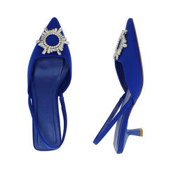 Slingback en lycra noir, talon 4,5 cm , Primadonna, 192139301LYBLUE035, 003 preview