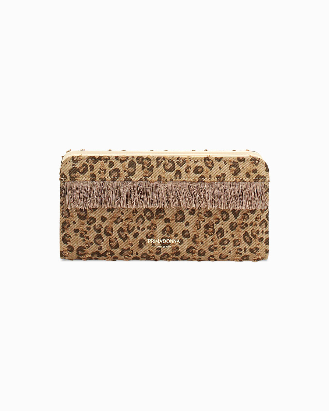 Portafoglio leopard-marrone dal fascino esotico