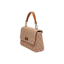 Mini bag donna cognac-beige in raffia, Primadonna, 255125664RFCOBEUNI, 003 preview