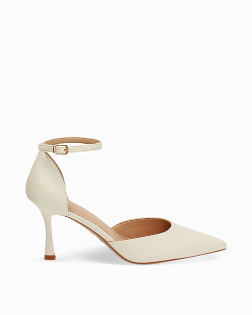 Open shank panna tacco 8 cm, CREAM