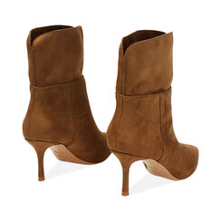 CALZATURA TRONCHETTI MICROFIBRA COGN, Chaussures, 272134602MFCOGN035, 003 preview