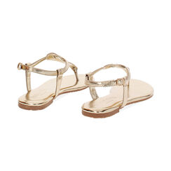 Sandali infradito donna oro in laminato, Primadonna, 254992895LMOROG035, 004 preview