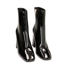 Stivaletti neri in naplak, tacco 9 cm, Primadonna, 224983811NPNERO036, 002 preview