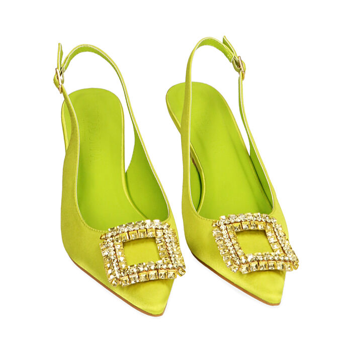 Slingback Decollete Gialle Primadonna Décolleté Slingback Cedro In