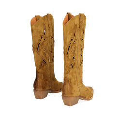 Bottes femme cognac en microfibre, Primadonna, 25P604603MFCOGN035, 004 preview