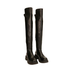Stivali overknee neri, tacco 5 cm , Special Price, 180610123EPNERO037, 002 preview