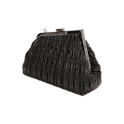 Clutch asimmetrica nera, Primadonna, 225124367EPNEROUNI, 002 preview