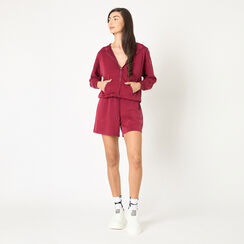 Short de mujer burdeos en tejido, Primadonna, 25L200119TSBORDL, 002a