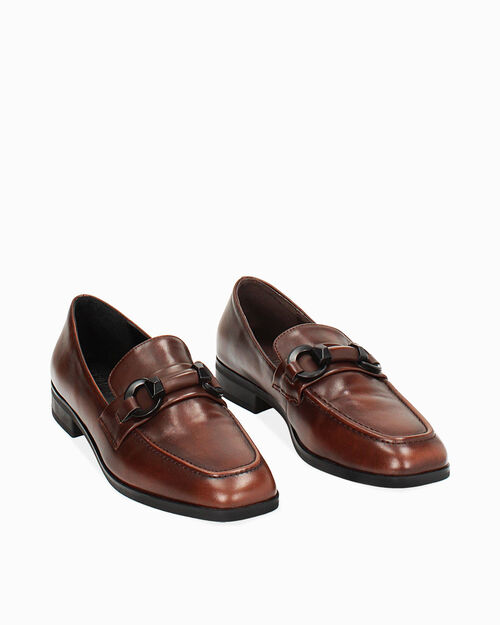 ZAPATOS MOCASIN SINTETICO COGN, COGNAC