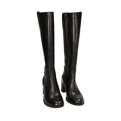 WOMEN SHOES BOOTS LEATHER NERO, Primadonna, 22O323040PENERO040, 002a