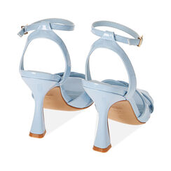 Sandali celesti in vernice, tacco 9,5 cm, Primadonna, 212101906VECELE040, 003 preview