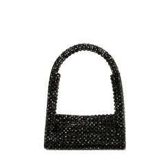 Mini-bag nera in pvc, 225102357PVNEROUNI, 001a