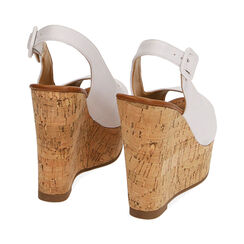 Sandali bianchi, zeppa 12 cm, Primadonna, 214907982EPBIAN035, 004 preview
