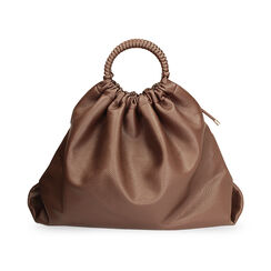 Borsa a mano testa di moro con manico circolare, Primadonna, 262341875EPMOROUNI, 004 preview