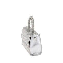 Minibag argento con pietre, 235125524LPARGEUNI, 002a