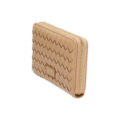Portafoglio donna beige intrecciato, Primadonna, 255700503EIBEIGUNI, 002 preview