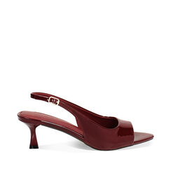 Sandale à talon femme bordeaux semi-ouverte, Primadonna, 25M554202VEBORD035, 001a