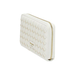 Portefeuille femme blanc tressé, Primadonna, 255700503EIBIANUNI, 002 preview