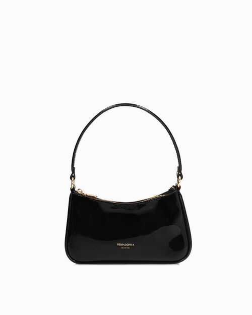 Mini bag nera con tracolla removibile, BLACK