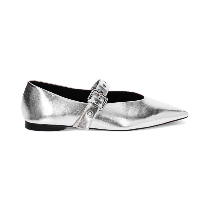 Ballerine donna silver a punta, Primadonna, 25P814606LMARGE035