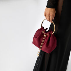 Mini bag bordeaux con manico oro, Primadonna, 261751126LYBORDUNI, 002a