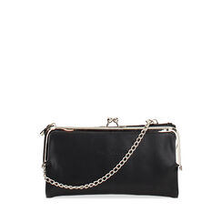 Cartera negra tipo pochette, 245102422EPNEROUNI, 001a