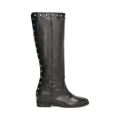 Stivali in pelle neri, con borchie, Primadonna, 24L610000PENERO035, 001 preview
