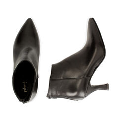 Ankle boots neri in pelle, tacco 7 cm  , SPECIAL SALE, 18A560030PENERO036, 003 preview