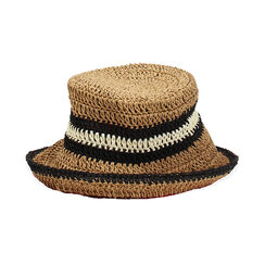 Chapeau femme noir en raphia, Primadonna, 25J904047RFNEROUNI, 003 preview