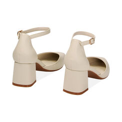Décolleté Open Shank panna, tacco 6 cm, Ultime occasioni, 232121505EPPANN037, 003 preview