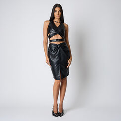 Gilet nero dal design moderno, Primadonna, 266550201EPNEROL, 002 preview