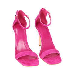 Sandali fucsia in camoscio, tacco 10 cm, Primadonna, 21T224802CMFUCS035, 002 preview