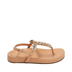 WOMEN SHOES FLAT SYNTHETIC NUDE, Primadonna, 214920601EPNUDE039, 001a