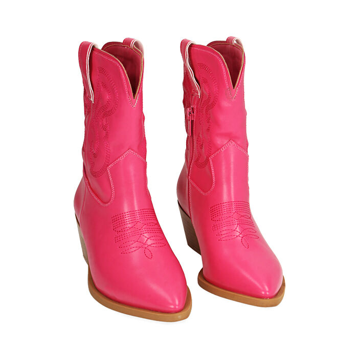 Camperos femme fuchsia talon 5 cm Primadonna Collection