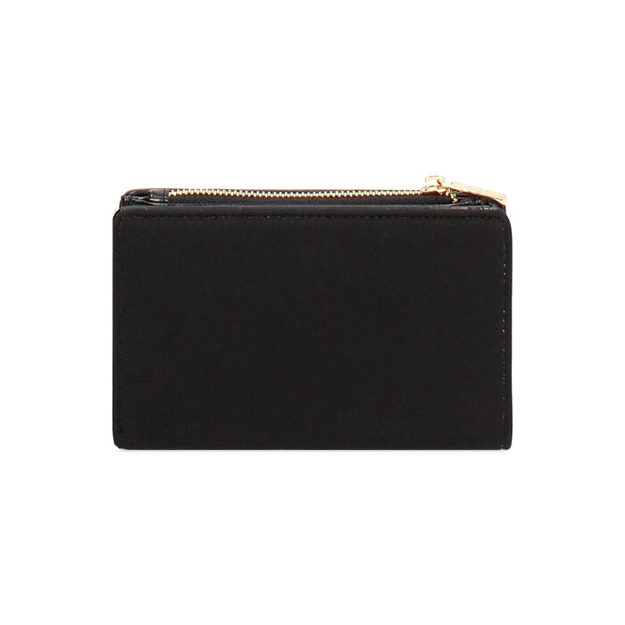 Portafoglio nero in tessuto Primadonna Collection