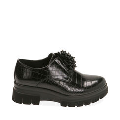 Chaussures noires imprimé coco, talon 5,5 cm , Primadonna, 200685981CCNERO036, 001a