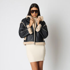 Montone nero e panna con imbottitura bianca, Primadonna, 26B424101EPNEPAL, 002 preview
