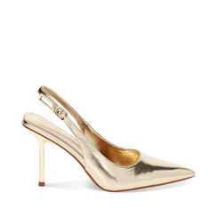 Décolleté slingback de mujer dorados, Primadonna, 25M748888LMOROG036, 001a