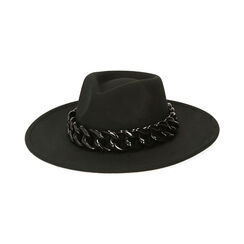 Sombrero negro con maxicadena, Primadonna, 20B400417TSNEROUNI, 001 preview