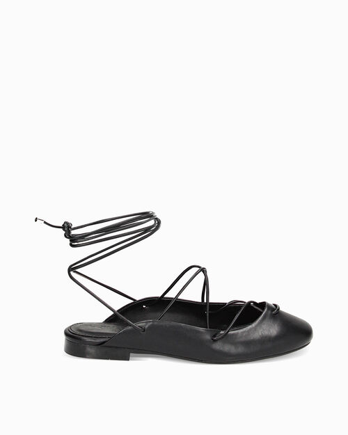 WOMEN SHOES BALLERINA SLINGBACK SYNTHETI, BLACK
